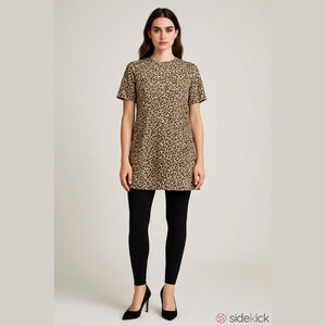 Dressing Clio Dress, Size Medium, PTP 23", Length 33", Animal print, (B12)